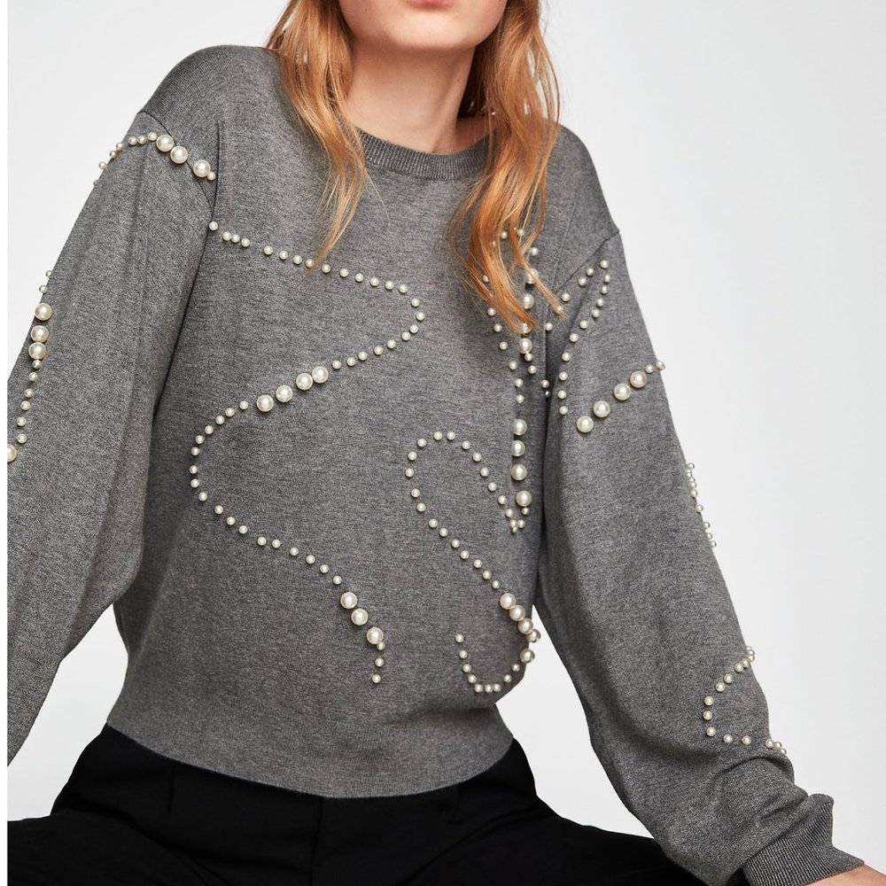 Zara Pearl Sweater - Picture 5 of 6